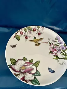 4 seltene botanische Portmeirion Kolibri 11 Zoll Servierteller zum Abendessen - Bild 1 von 4