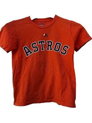 Camiseta Majestic Kids Graffic Talla S Naranja Camisa Mangas Astros Corea 1 Foto 1 de 4