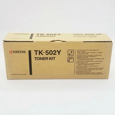 Impresora Ecosys tóner amarillo Kyocera TK-502Y FS-C5016N genuina original OEM TK502 Foto 1 de 4