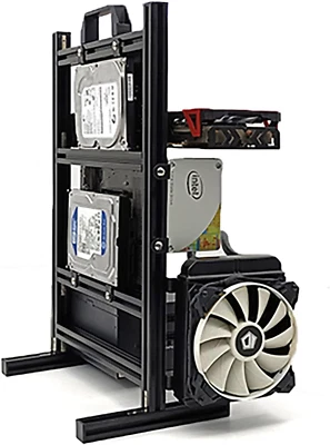 ATX Matx Itx banco di prova PC supporto scheda madre telaio aperto custodia PC banco di prova V - Immagine 1 di 4