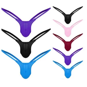 Hombres Sexy Ropa Interior T-Back Cuerda G Calzoncillos Tangas Transpirables Lencería Lisa A - Imagen 1 de 17