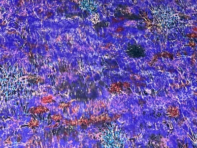 Tela de edredón de algodón Kings Road "Encantamiento" tonal mármol púrpura de 2/3+ yardas BTHY Foto 1 de 4