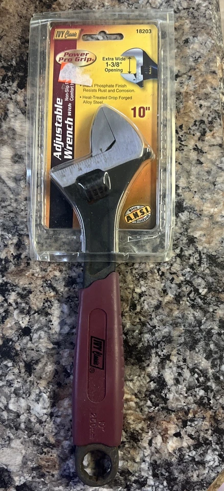 Performance Tool W1173 10" Adjustable Wrench Drop Forged Steel NOS Hand Tool - Image 1 of 1