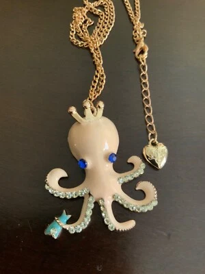 Colgante pulpo rosa pálido Betsey Johnson  Foto 1 de 4