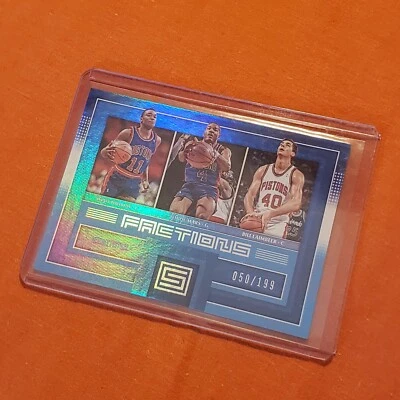 DETROIT PISTONS 2017-18 Panini Status Factions Blue Parallel /199 Thomas Dumars  - Image 1 of 4