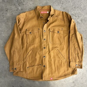 Vintage Red Kap MIMIX Tech Rust Brown Denim Work Jacket Men's Size XL - Picture 1 of 6