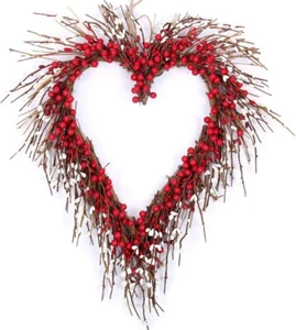 18 Inch Valentine'S Day Wreath for Front Door Valentine'S Day Decorations Artifi - Picture 1 of 4