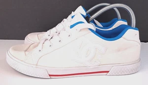 DC Chelsea SE Donna 10 Sneakers Skate Tennis Bianco su Bianco Preppy Classic - Foto 1 di 9