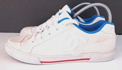 DC Chelsea SE Women's 10 Sneakers Skate Tennis White on White Preppy Classic - Image 1 of 4