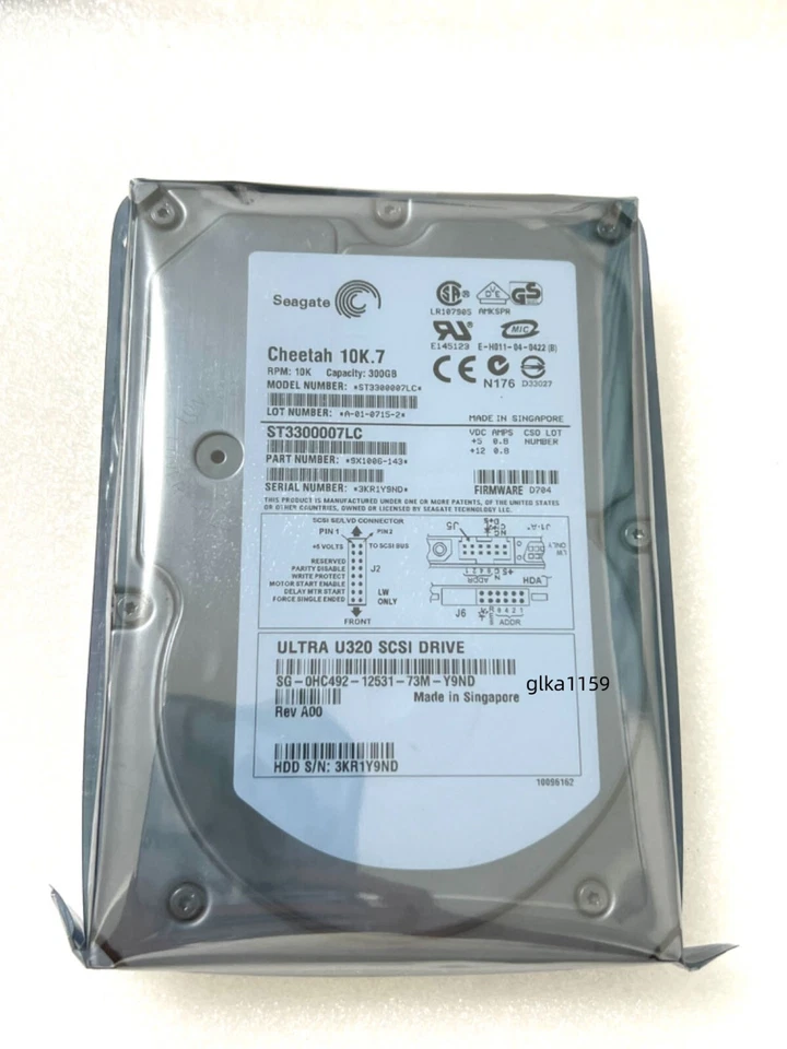 SEAGATE ST3300007LC 300GB 10K U320 SCSI HARD DRIVE HDD - Image 1 of 3