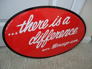 Snap-on Tools Metal Sign THERE IS A DIFFERENCE with SNAP-ON 24 x 15.5 Stout - Picture 1 of 2