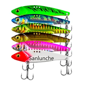 6Pcs Metal Vib Blade Lure Sinking Vibration Baits 5-20g Vibe For Bass Pike Perch - Picture 1 of 15