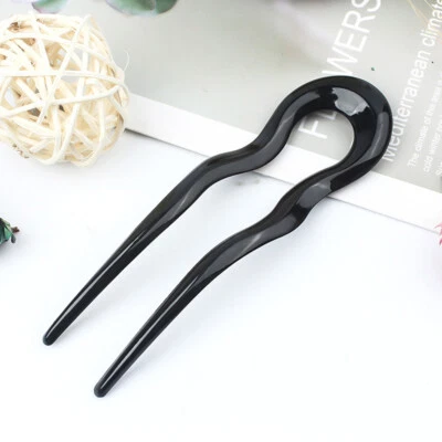 Horquilla de horquilla retro simple en forma de U horquilla accesorios para el cabello para mujeres ~ Foto 1 de 4