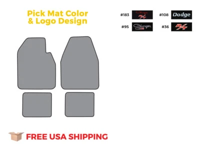 FITS 1966-1970 Dodge Charger Auto Floor Mat 4pc Loop Foto 1 de 4