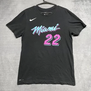 Nike #22 Jimmy Butler Miami Heat Camisa Mujer Pequeña Negra Dri-Fit Algodón Pullover - Imagen 1 de 10