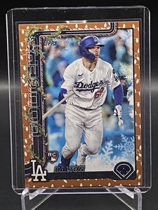 2025 Topps Holiday Baseball Dalton Rushing #H105 RC Holiday Lights Dodgers - Imagen 1 de 2