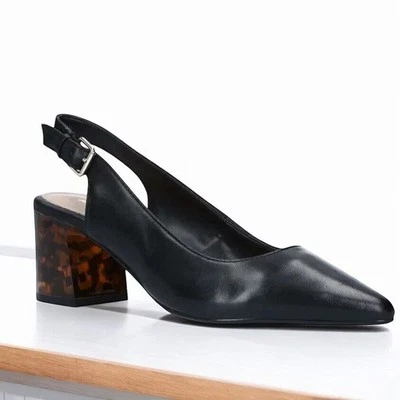 Zapatos de salón Aldo para mujer 6,5 Aloicia con cordones de cuero negro carey tacones de corte Foto 1 de 4