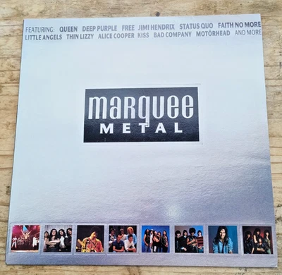 MARQUEE METAL RARE 1991 UK VINYL LP FAITH NO MORE BLACK SABBATH KISS MOTORHEAD - Image 1 of 3