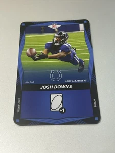 2025 Uno Elite Alt Jersey Blue - JOSH DOWNS #048 Indianapolis Colts Football - Picture 1 of 2