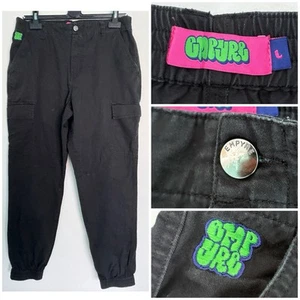Empyre Pants Mens M Black Jogger Cargo Relaxed Fit Elastic Size L (34-35) - Picture 1 of 23