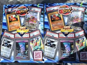2 POKEMON MYSTERY POUCHES-ANTI-INFLATION GUARANTEED PSA 10-1 in 10 VINTAGE HOLO - Picture 1 of 6