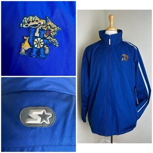 Kentucky Wildcats Starter Jacke M's XL blau weiß Windbreaker durchgehender Reißverschluss exzellenter Zustand - Bild 1 von 11