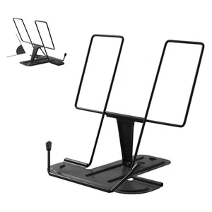 Adjustable Metal Book Holder Book Stand for Reading Cookbook Stand - Foto 1 di 5