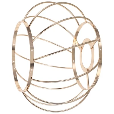 Lamp Shade Frame: Table Lampshade Frame Wire Cage Diy Kit - Iron Lamp Shade Foto 1 de 4