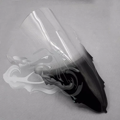 Parabrezza Per Moto YAMAHA YZF-R1 YZF R1 1000 Nero Trasparente - Immagine 1 di 4