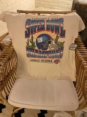Camiseta Tubular Super Bowl 2008 New York Giants 47 Marca Vintage XL NUEVA CON ETIQUETAS Foto 1 de 3
