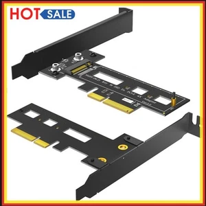 M.2 NGFF SSD zu PCIE X4 Adapter M Key Riser Multiplikator (mit goldenem Kühlkörp - Afbeelding 1 van 12