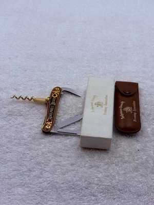 Anheuser Busch Stanhope Peep Hole Advertising Pocket Knife / w Corkscrew - Image 1 of 4
