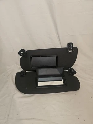 2006-2011 Crown Victoria Grand Marquis Sun Visors Pair w/Clips & Mirrors OEM - Image 1 of 4