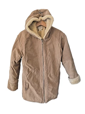 Abrigo de gamuza lavable St. John's Bay piel sintética, forrado, capucha cremallera XL  Foto 1 de 4