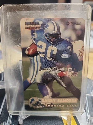 1996 PRO LINE INTENSE SPRINT PHONE CARD BARRY  SANDERS  #7 7540/9455 RARE - Image 1 of 2