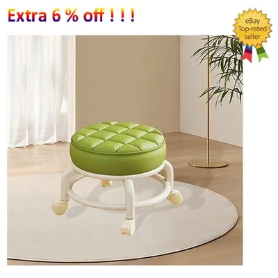 Low Roller Seat with Wheels Breathable Rolling Stool 360 Swivel Small Chair  - Image 1 of 4