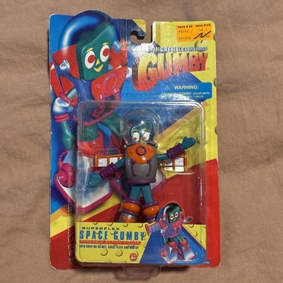 Figura en tarjeta Incredible Adventures of Gumby Space Gumby 1996 nueva en caja Foto 1 de 4