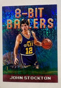 2025-26 Topps John Stockton 8-Bit Ballers Sand Foil - Picture 1 of 2