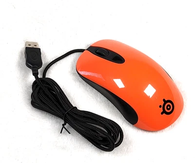 SteelSeries Kinzu V2 Optical Gaming Mouse Orange – Used – Free Shipping - Tested - Image 1 of 4
