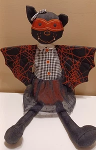 Halloween Deko schwarze Fledermaus Vampir Puppe 20 Zoll - Bild 1 von 1