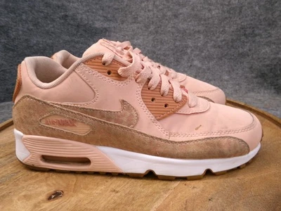 Nike Air Max 90 897987-601 Rosa Safari Zapato para Correr Tenis GS Talla 7Y Mujeres 8.5 Foto 1 de 4