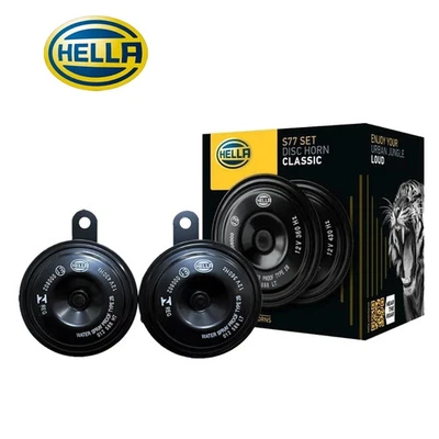 3 sets - NEW HELLA WATERPROOF TE12 SET TRUMPET HORN (3FH 011 225-181) - Image 1 of 4