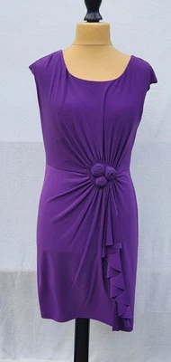 Ronni Nicole Dress UK 14 Sleeveless Purple Stretch Fabric. Pullover.   - Image 1 of 4