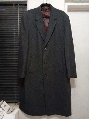 ABRIGO DE VESTIR LARGO REPELENTE AL AGUA VISCOSA LANA LUJO 44R CIANNI CELLINI PARA HOMBRE Foto 1 de 4