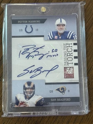 Panini Donrus Elite 2011 - Autógrafo de Peyton Manning - Jugador Más Valioso del Super Bowl Insc. /25 Foto 1 de 3