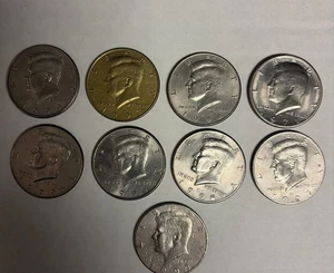 LOT OF 9 - 1993- 1999 -D Kennedy Half Dollar - Picture 1 of 5