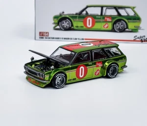 DATSUN KAIDO 510 WAGON OG FLO YELLOW 1969 - KaidoHouse/Mini GT 1:64 - Bild 1 von 10