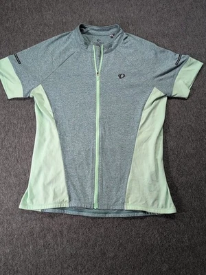 Jersey de ciclismo Pearl Izumi cremallera completa verde manga corta para mujer talla grande Foto 1 de 4