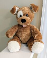 Build-A-Bear Workshop Brown White Spotted Dog Plush Stuffed Animal 11"