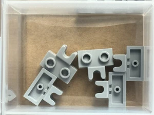LEGO Parts - Light Bluish Gray 1 x 2 Tow Ball Socket Side - No 14704 - QTY 5 - Picture 1 of 1
